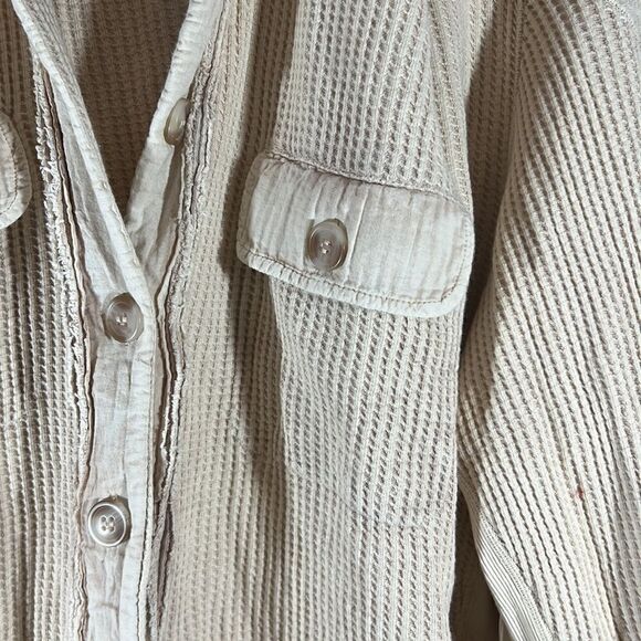FREE PEOPLE ONE SCOUT JACKET SAND NWT MEDIUM - Picture 6 of 8